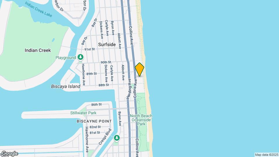 8855 Collins Ave, Unit 9E Map and Location Details