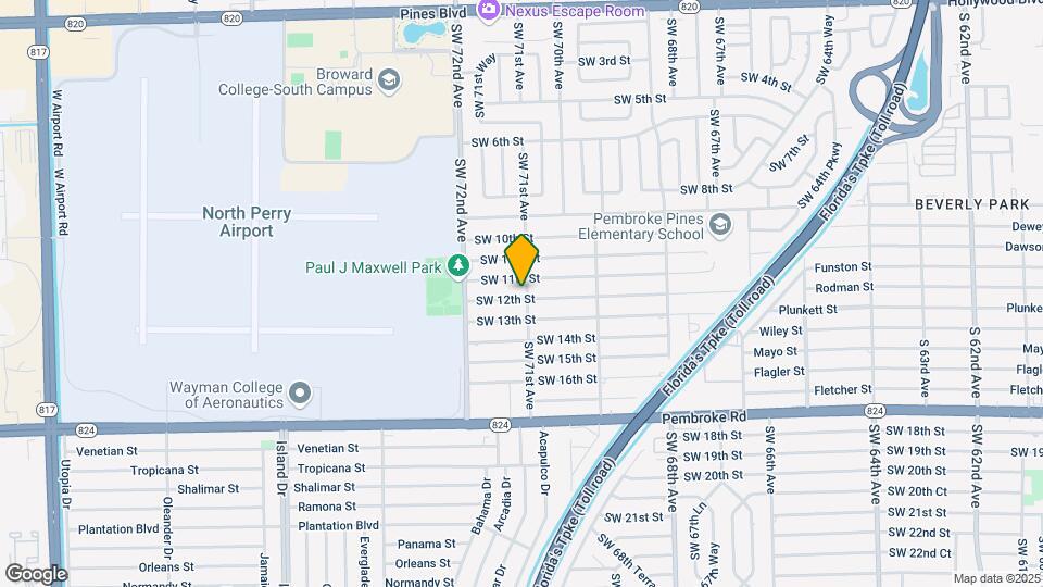 7101 SW 12th St Map and Location Details