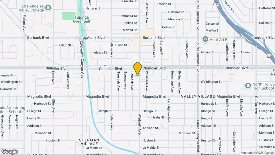 5319 Whitsett Ave Mapa y Detalles de la Ubicación