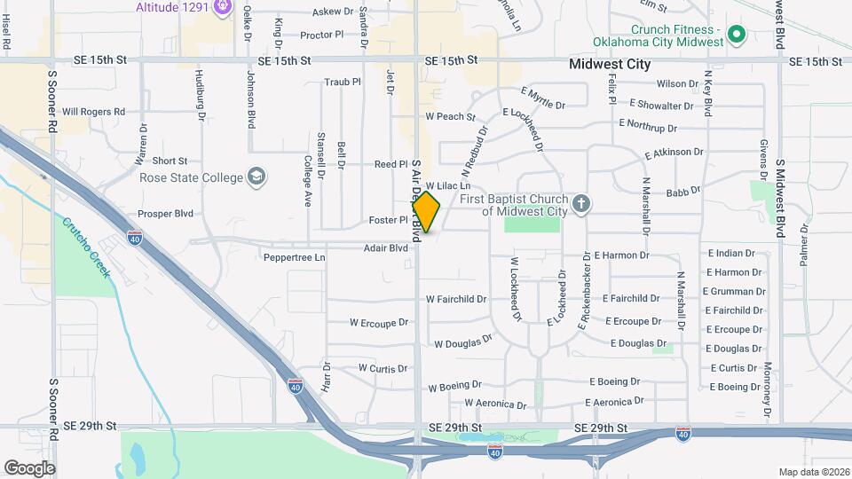 2220 S Air Depot Blvd Map and Location Details