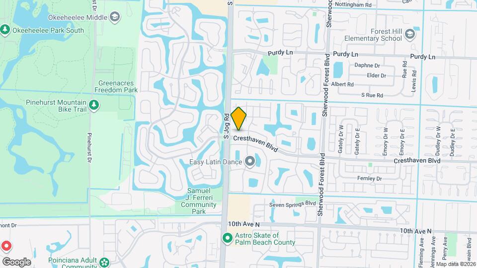 504 Shady Pine Way Map and Location Details