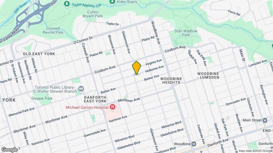 271 Glebemount Av Map and Location Details