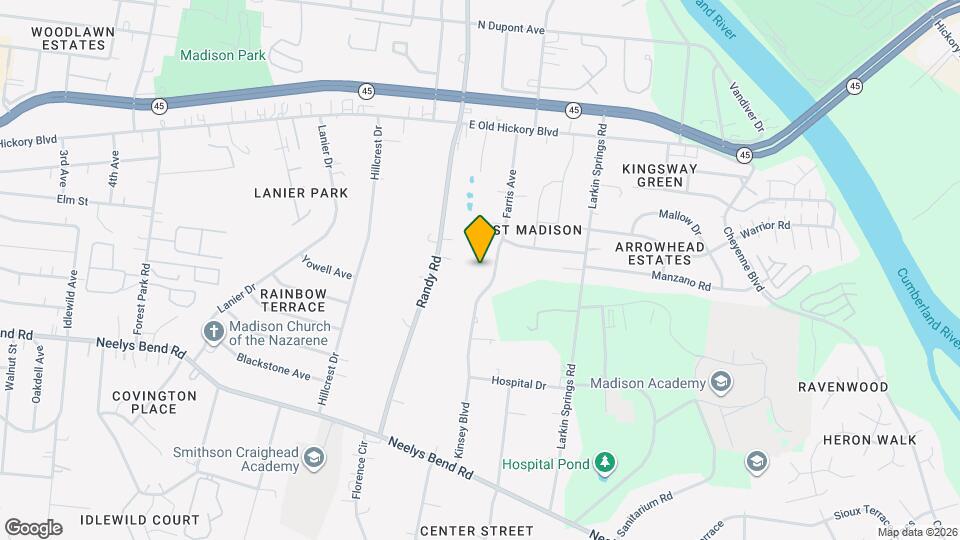 408 Farris Ave, Unit 408A Map and Location Details