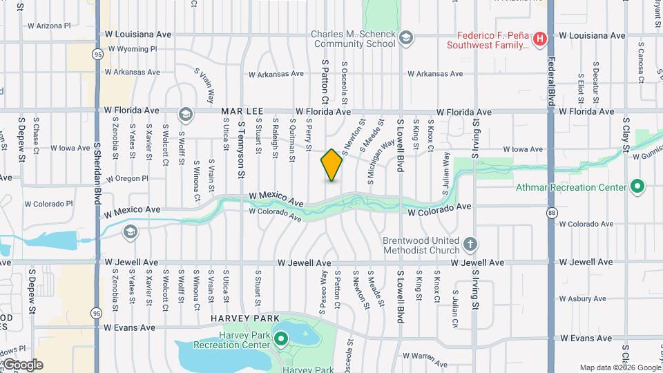 1672 S Patton Ct Map and Location Details