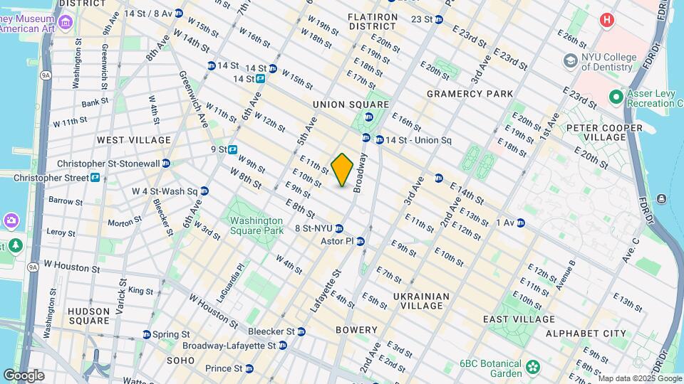 49 E 10th St Map and Location Details