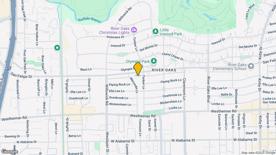 3711 San Felipe St Map and Location Details