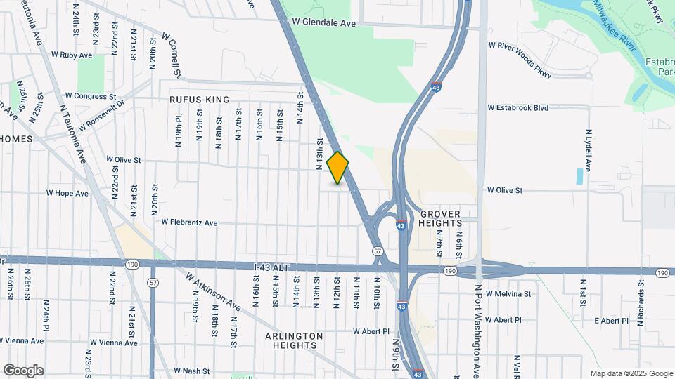 1202 W Hope Ave Mapa y Detalles de la Ubicación