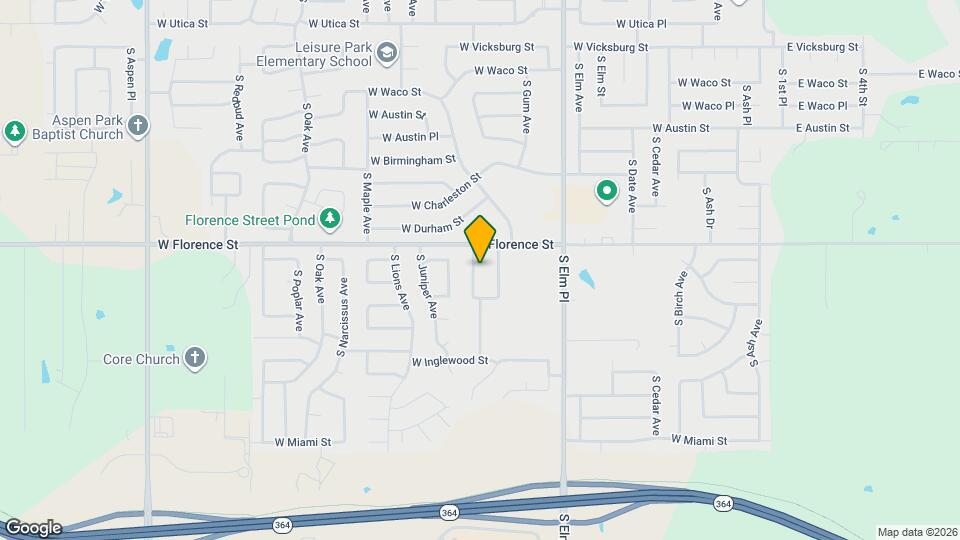 4811 S Hickory Ave Map and Location Details