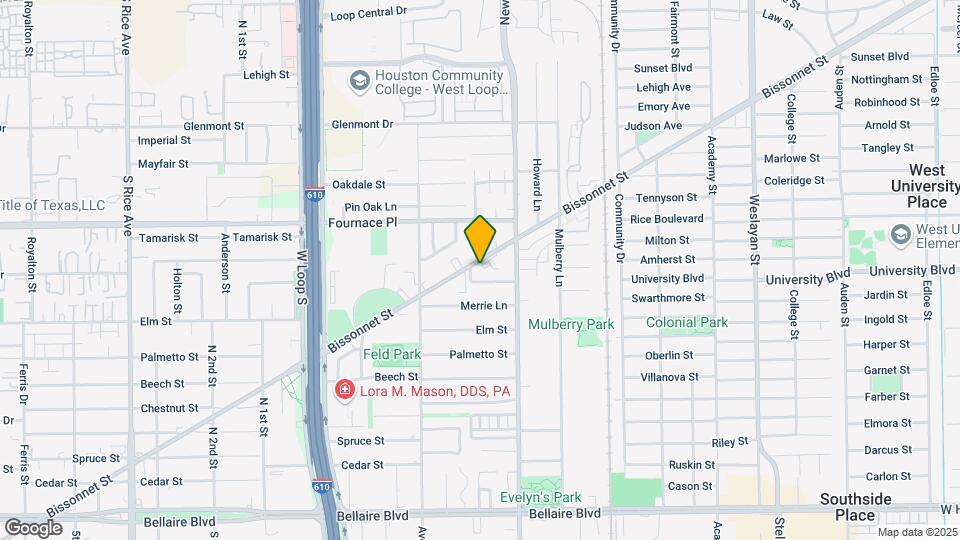 4539 Bissonnet St Mapa y Detalles de la Ubicación