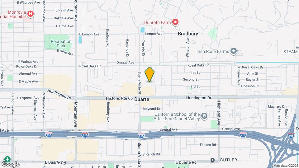 1025 Junipero Dr Map and Location Details