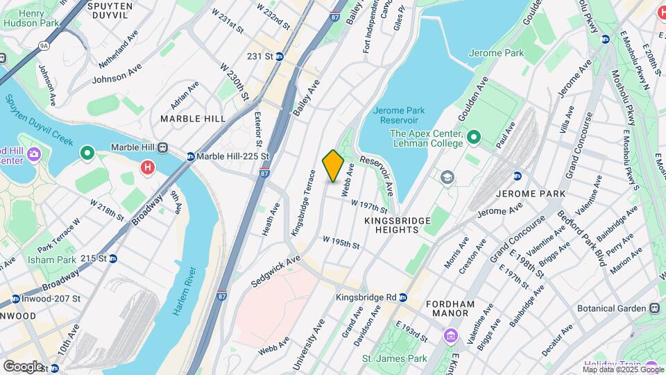 2830 Sedgwick Ave Mapa y Detalles de la Ubicación
