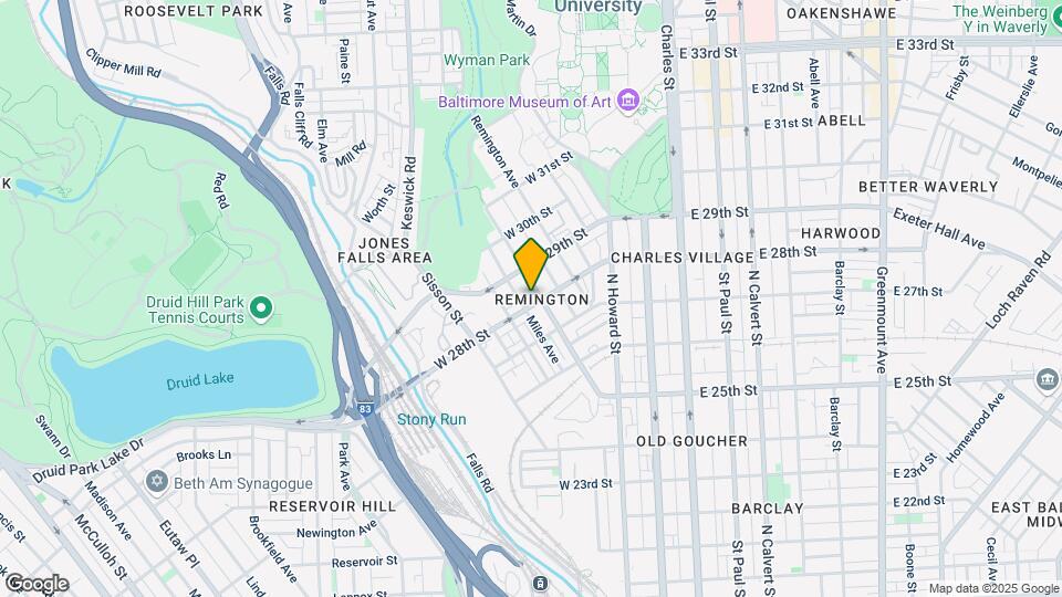 2800 Huntingdon Ave, Unit A Map and Location Details