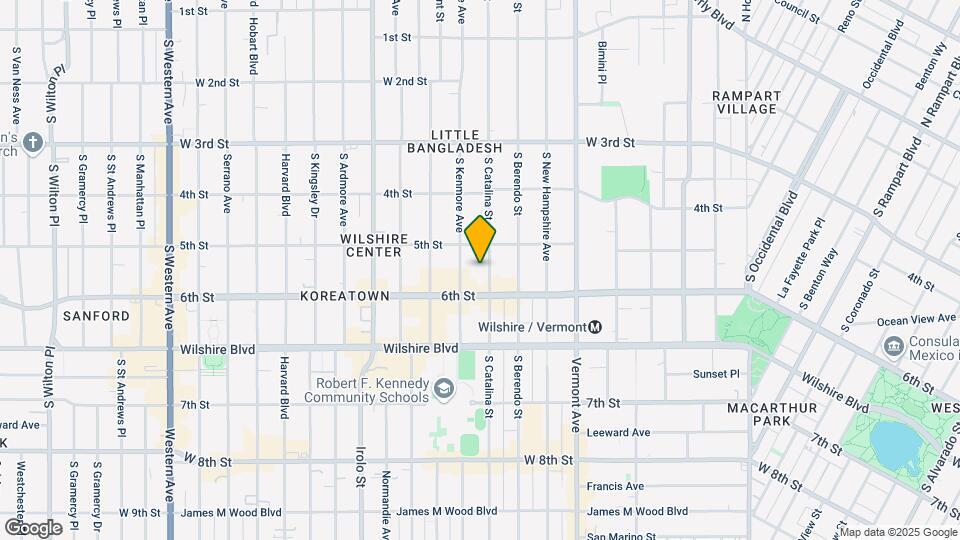 535 S Catalina St Map and Location Details