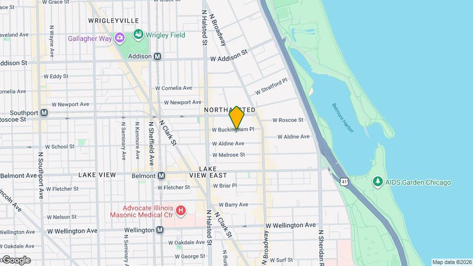 659 W Buckingham Pl Map and Location Details