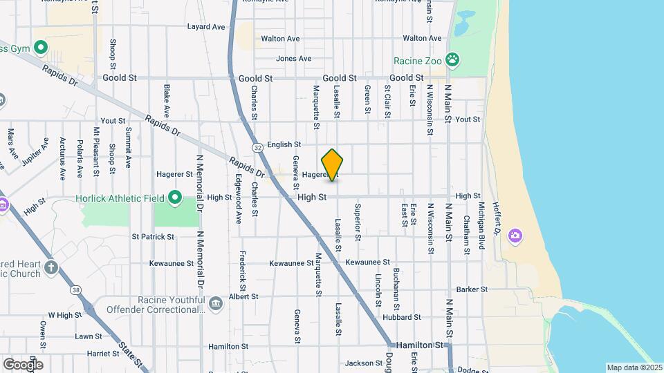1712 Lasalle St Map and Location Details