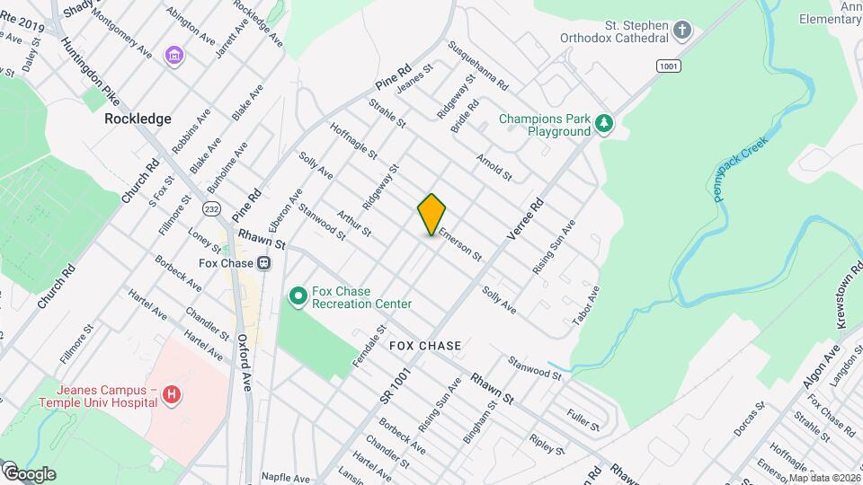 729 Solly Ave, Unit 1st Floor Mapa y Detalles de la Ubicación