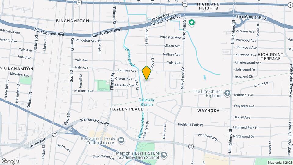 300 Eastview St Map and Location Details