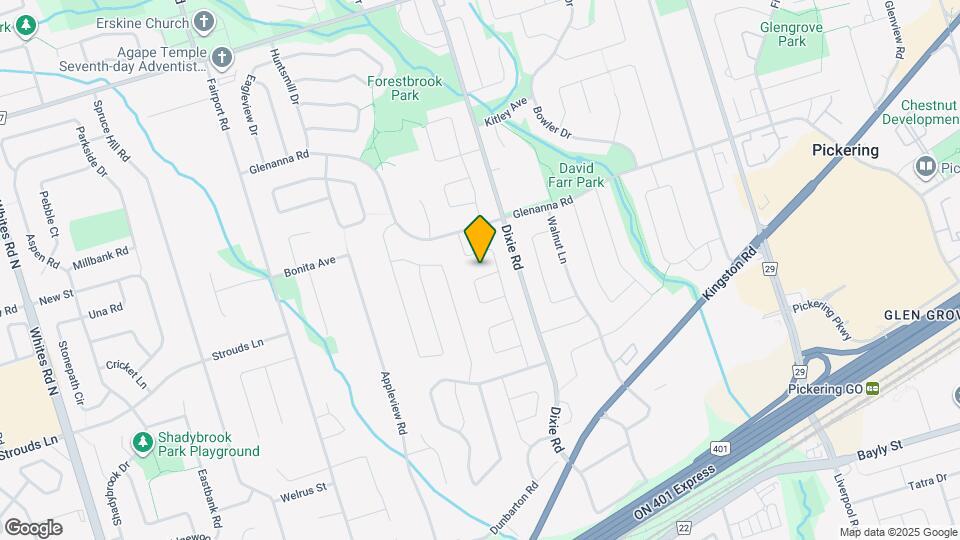 1061 Rowntree Crescent Map and Location Details