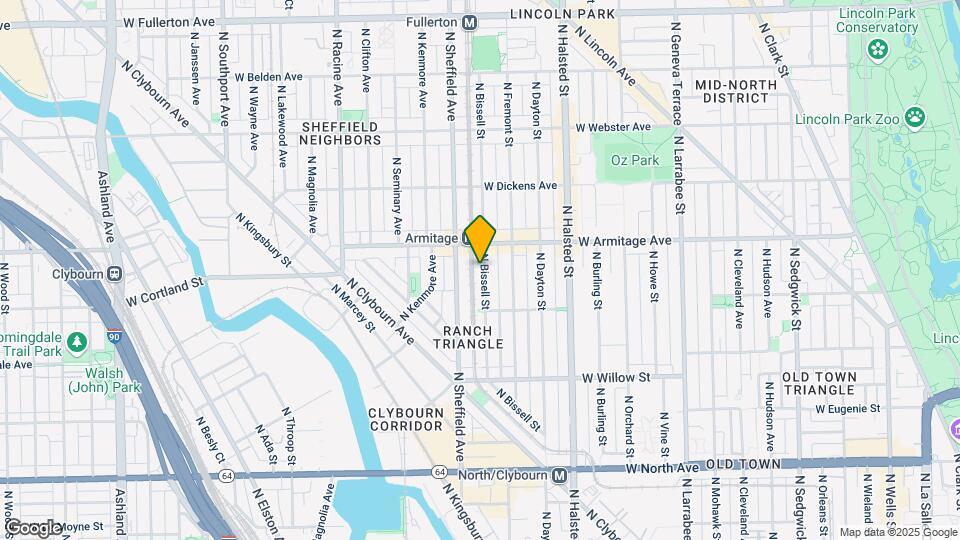 1946 N Bissell St Map and Location Details