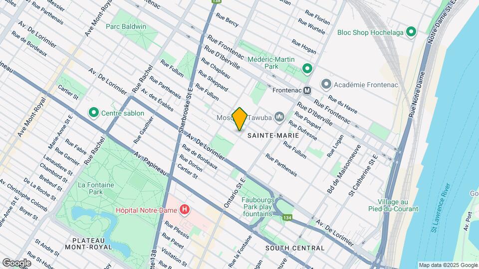 2151-2159 Parthenais Rue Map and Location Details