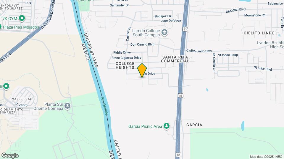 5821 Colegio Ln Map and Location Details