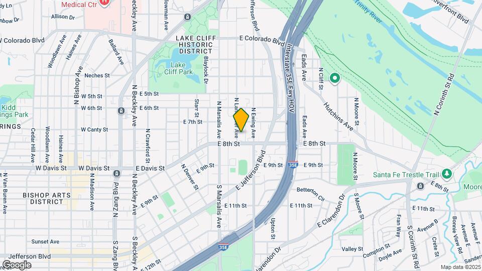 312 N Lancaster Ave Map and Location Details