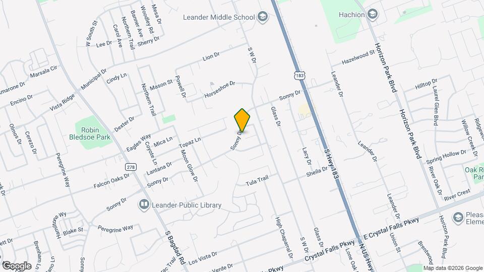 1203 Canadian Cove Map and Location Details