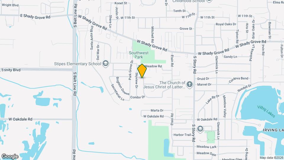 1505 Boundbrook Ln Map and Location Details