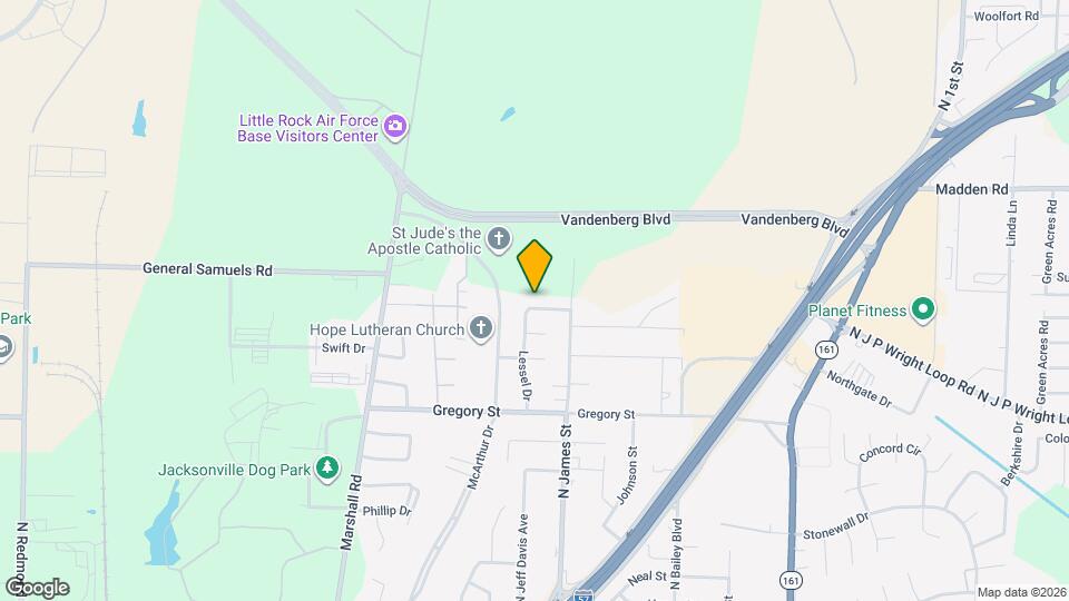 1000 Lessel Dr Map and Location Details