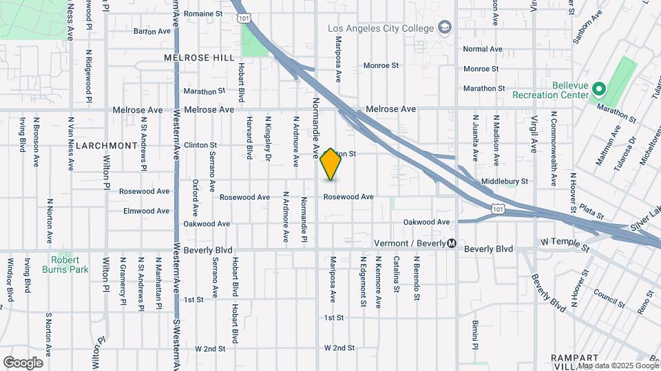 515 N Mariposa Ave Mapa y Detalles de la Ubicación