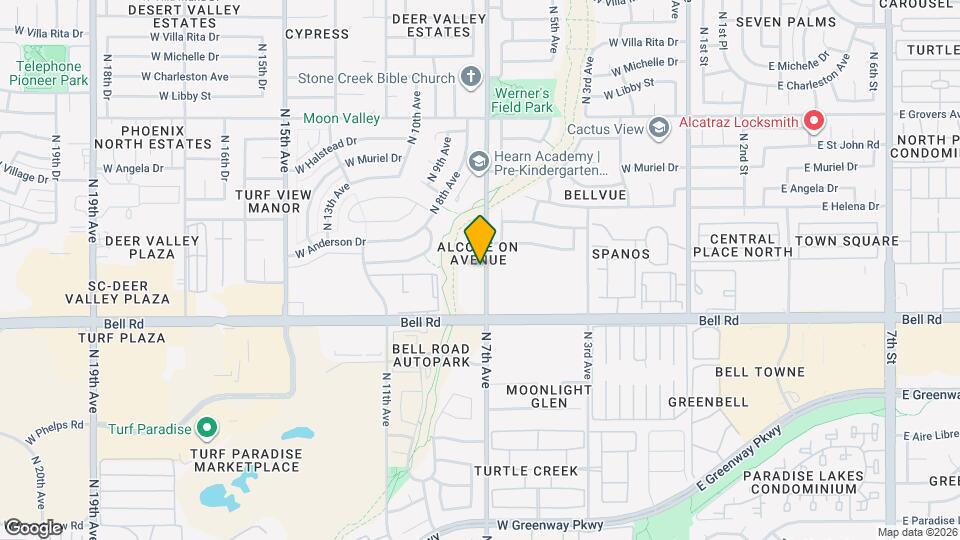 707 W Hartford Ave Map and Location Details