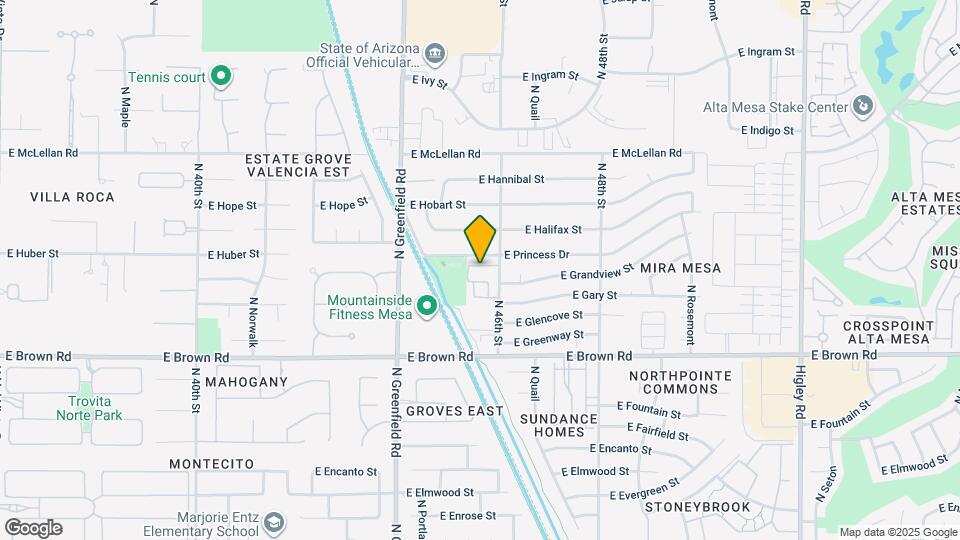 4541 E Granada St Mapa y Detalles de la Ubicación