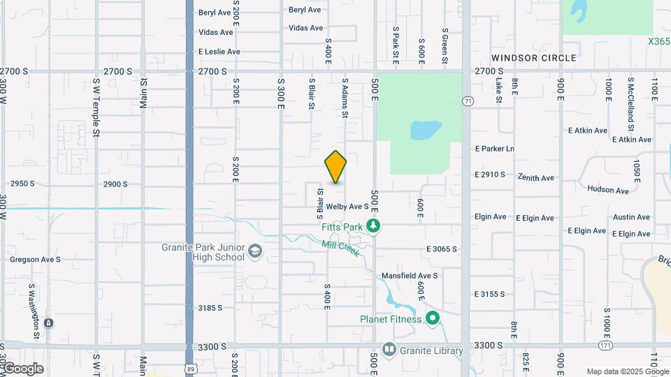 2934 S Adams St Map and Location Details