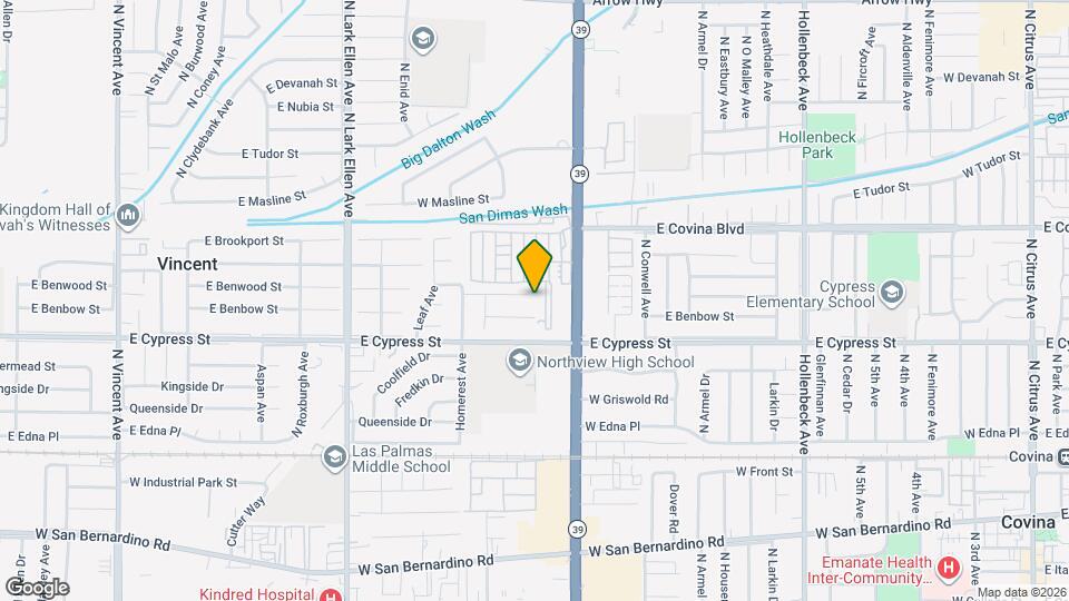 960 W Benwood St Map and Location Details