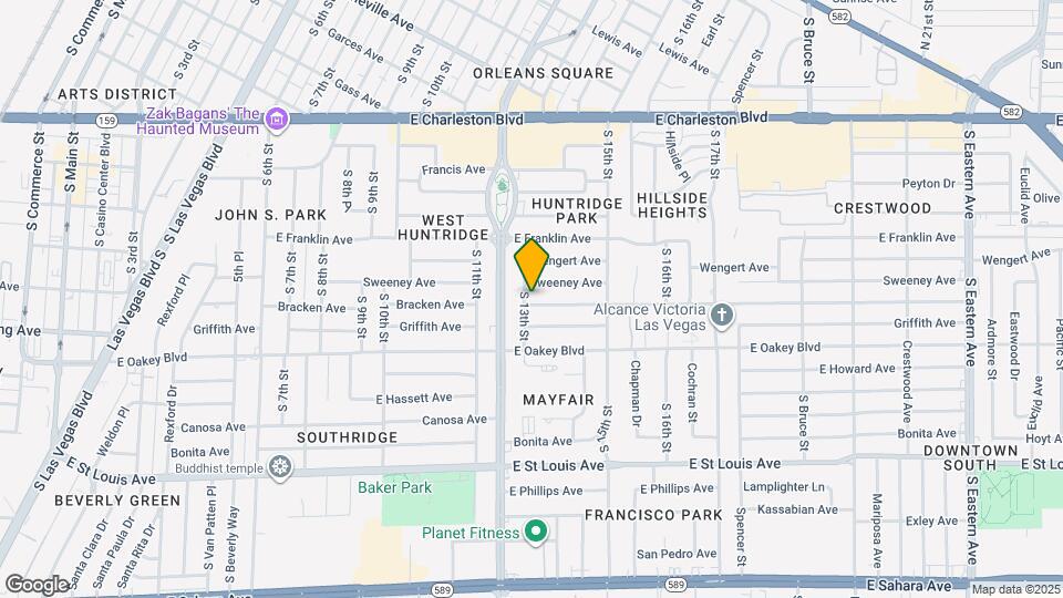 1301 Bracken Ave Map and Location Details