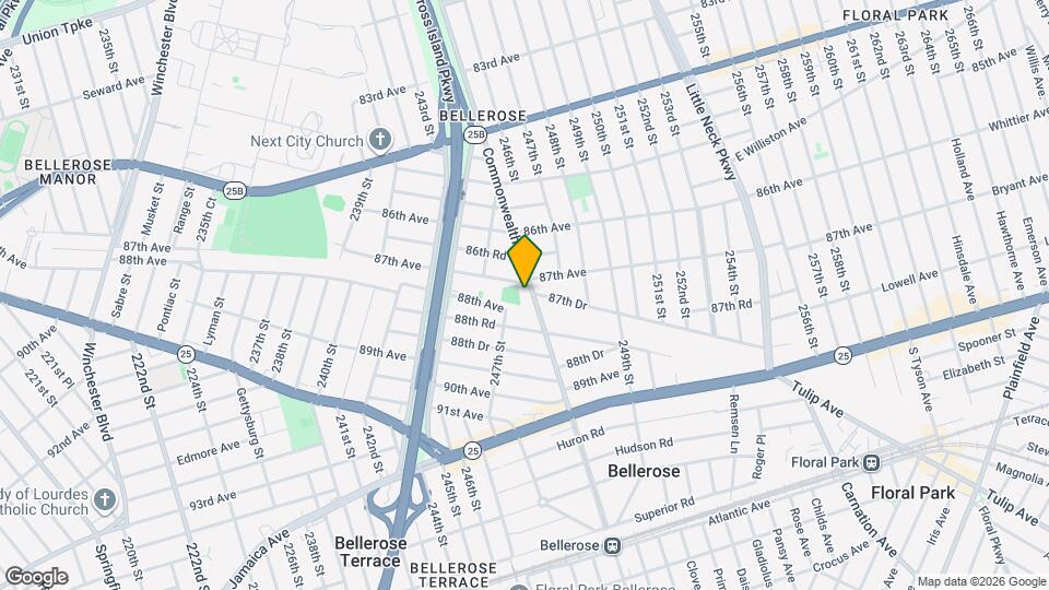 87-14 Commonwealth Blvd Map and Location Details
