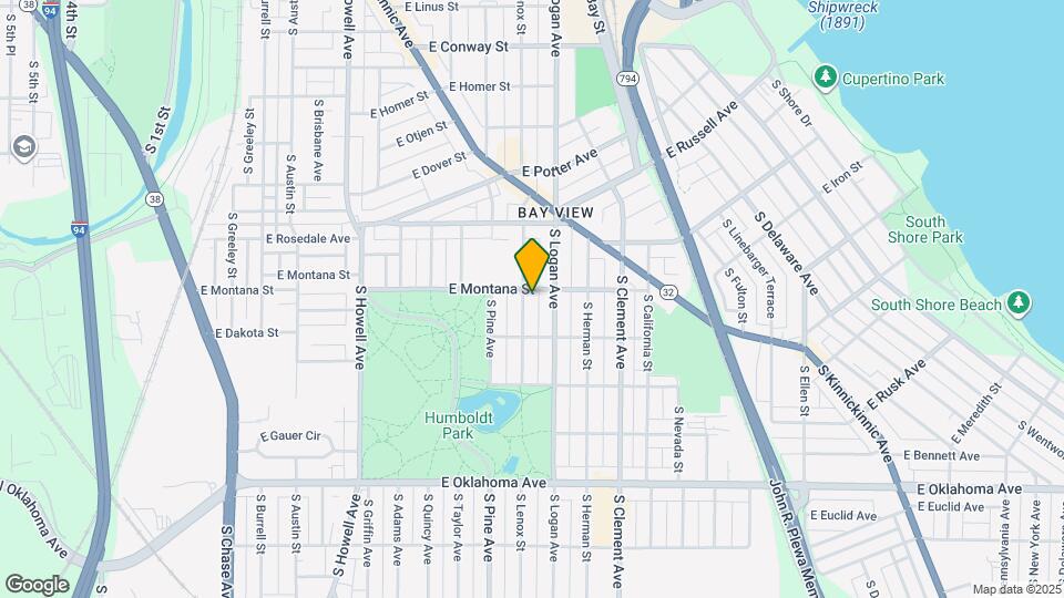 2810 S Lenox St, Unit Lower unit Map and Location Details