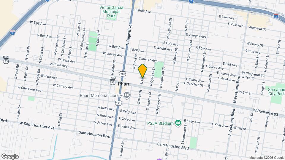 10 N Birch St Map and Location Details