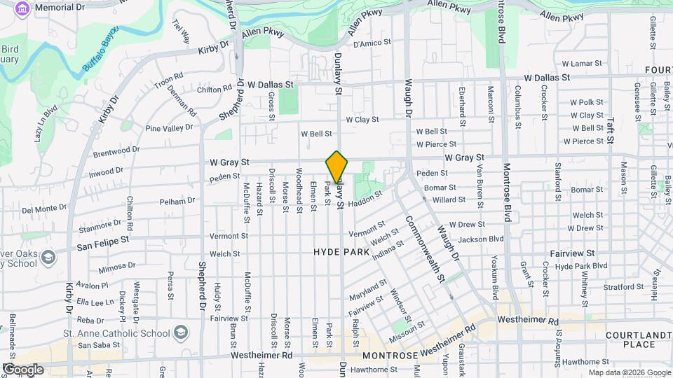 1522 Dunlavy St Map and Location Details