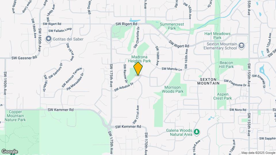 17083 SW Arbutus Dr Map and Location Details