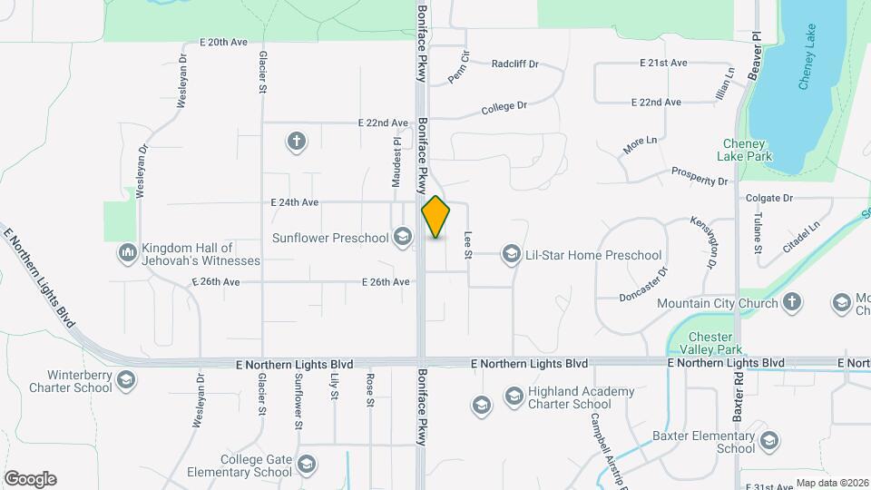2501 Boniface Pkwy Map and Location Details