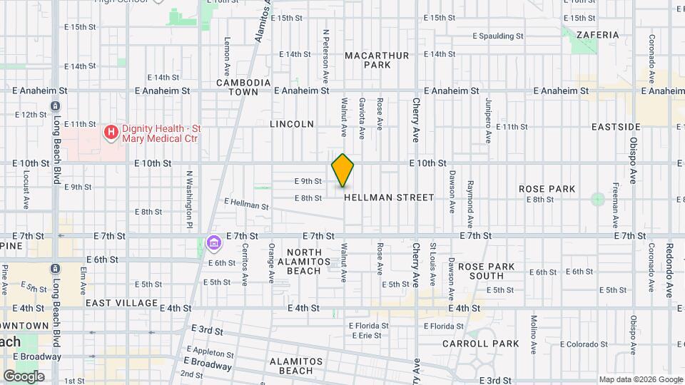 821 Walnut Ave, Unit 821 Walnut Map and Location Details