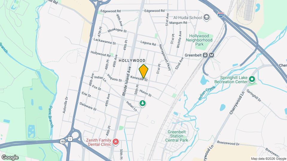 5019 Kenesaw St Map and Location Details