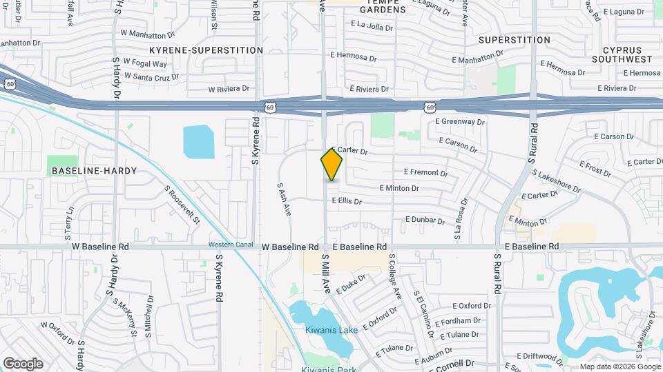 4809 S Mill Ave Mapa y Detalles de la Ubicación