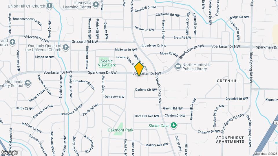 2514 Scenic View Dr NW Map and Location Details