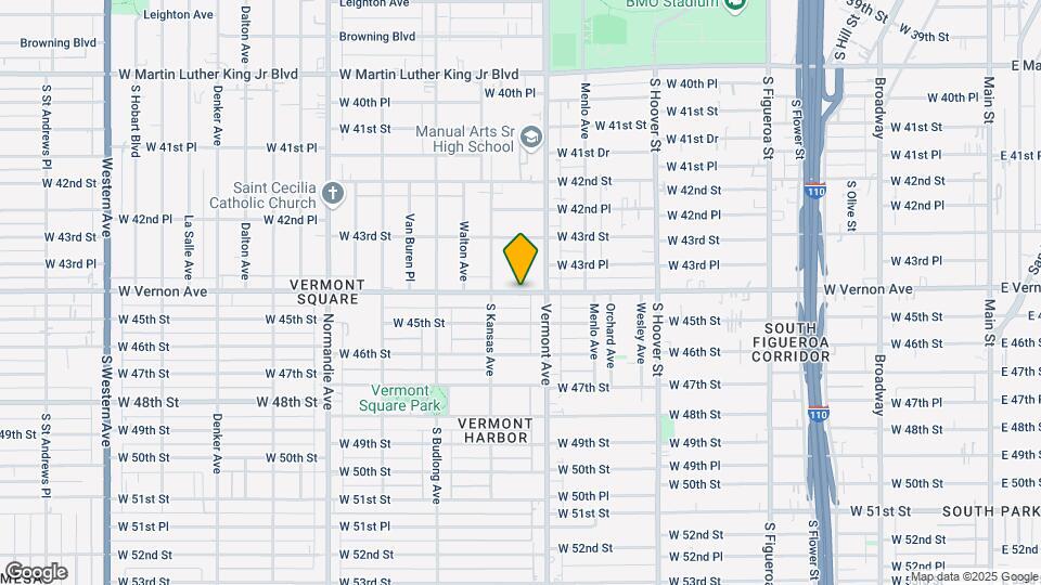 1047 W Vernon Ave, Unit 1047.5 Map and Location Details