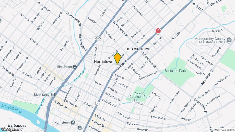 1031 DeKalb St Map and Location Details