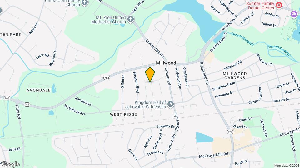 485 Conifer St Map and Location Details