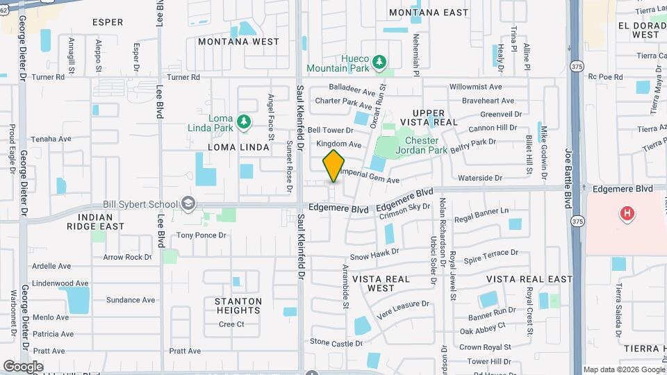 3412 Blue Earth Ln Map and Location Details