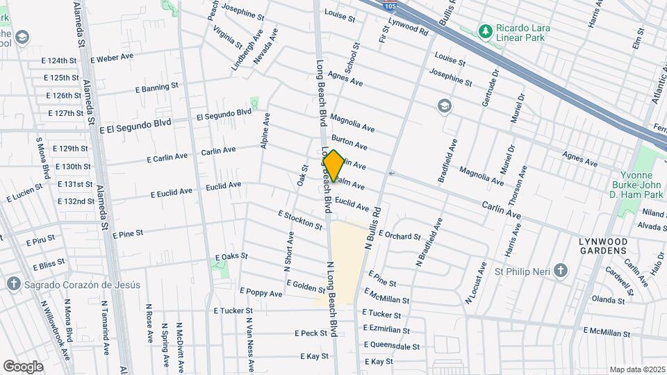 12516 Long Beach Blvd Map and Location Details